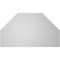 Ekena Millwork Octagonal Top Surface Mount PVC Gable Vent w/ 3-1/2"W x 1"P Standard Frame, 42"W x 24"H GVPOT42X2401SN - alternate 2